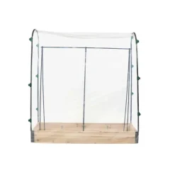 Carré potager tomate en bois de sapin avec housse PVC - 115x30x120cm* Best