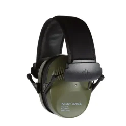 Casque atténuation anti bruit 2 micros son stéréo avec cable jack kaki*Num'axes Best