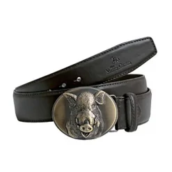 Ceinturon croûte de cuir boucle Sanglier Verney-Carron*VERNEY CARRON Outlet