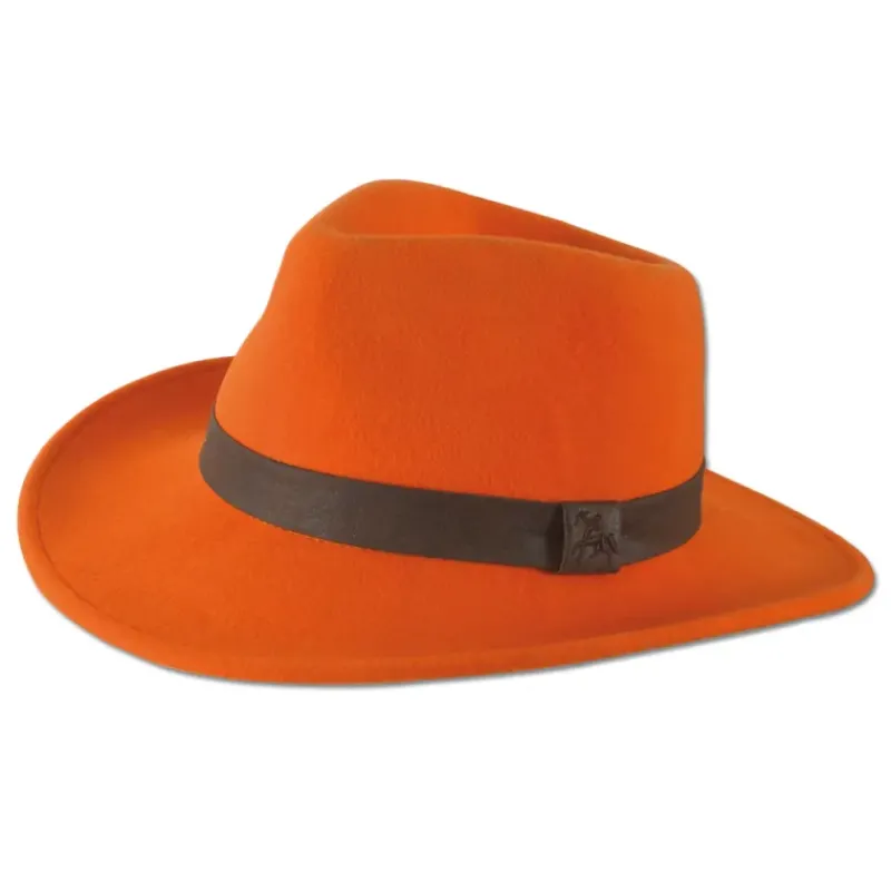 Chapeau Woolchap réglable feutre laine déperlante orange M à XL*VERNEY CARRON Clearance