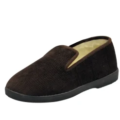 Charentaise doublée laine velours semelle PVC marron 41 à 46* Sale