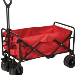 Chariot de transport pliable robuste 96x61x102 cm - Charge 80 kg - Roues freinables 7x4 pouces* Online