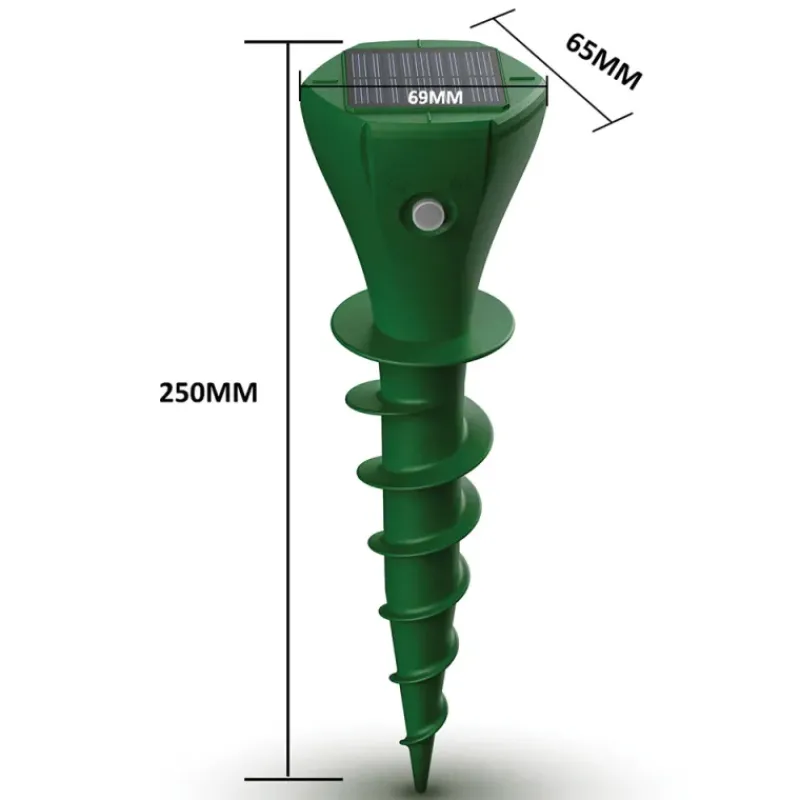 Chasse taupes solaire 'Twist' - Lot de 2 - 650m² de couverture par appareil* Clearance