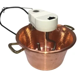 Chaudron électrique en cuivre 4,7 L - 4W - Ø 26 cm - Compatible gaz*Novital New