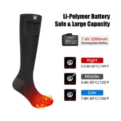 Chaussettes chauffantes Ertak Teamwood® pour homme - Noir* Sale