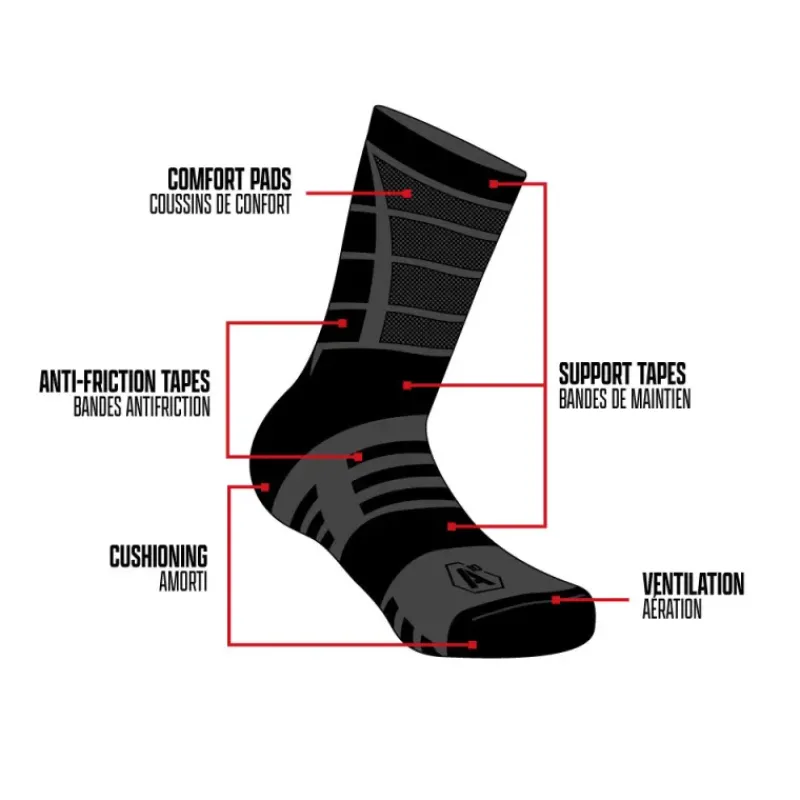 Chaussettes Impact 7 Summer vert olive*A10 Equipment Clearance