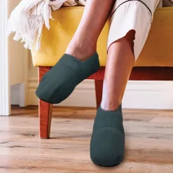 Chaussons Chauffants Femme Gris - Confort Textile Basse Tige* Clearance