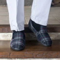 Chaussons mixtes fourrés Polaine marine -*Airplum