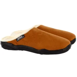 Chaussons Mules Fourrées Doudou Marron*Airplum Sale