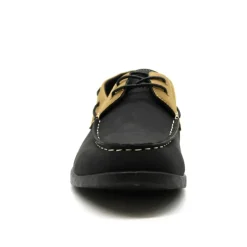 Chaussures bateau confort synthétique noir et beige 40 à 46* Discount