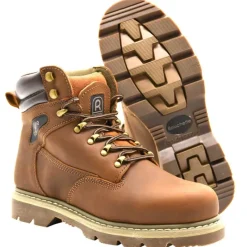 Chaussures de marche montantes Detroit cuir Marron 40 à 47*Rouchette Outlet