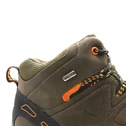 Chaussures de marche montantes Dolan cuir et toile marron 40 à 46*Ayoka New