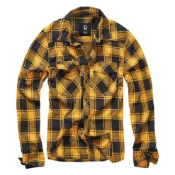 Chemise à carreaux ® - Jaune et noire - Homme*Brandit Outlet