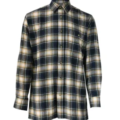 Chemise à carreaux Dolty flanelle coton bleu beige S à 4XL* Clearance