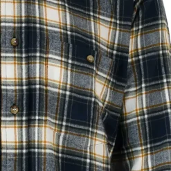 Chemise à carreaux Dolty flanelle coton bleu beige S à 4XL* Clearance