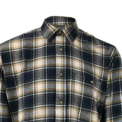 Chemise à carreaux Dolty flanelle coton bleu beige S à 4XL* Clearance