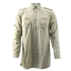 Chemise Authentic multipoches boutons coton beige S à 3XL*Bartavel Sale