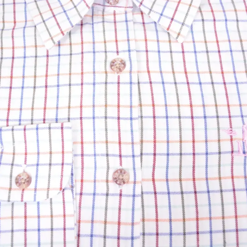 Chemise femme élégante carreaux coton ocre XS à 2XL*Percussion Best