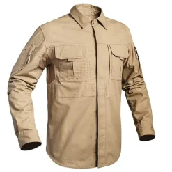 Chemise Fighter renforcée respirant coton polyester sable M à 3XL*A10 Equipment Sale