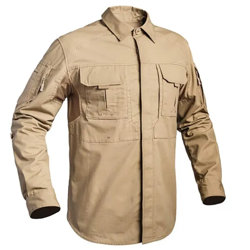 Chemise Fighter renforcée respirant coton polyester sable M à 3XL*A10 Equipment Sale