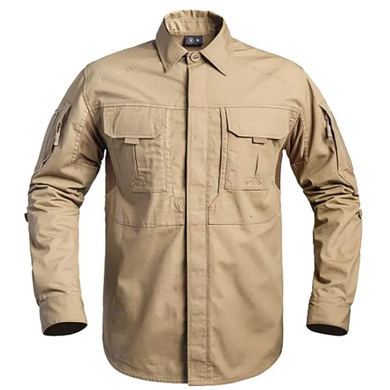 Chemise Fighter renforcée respirant coton polyester sable M à 3XL*A10 Equipment Sale