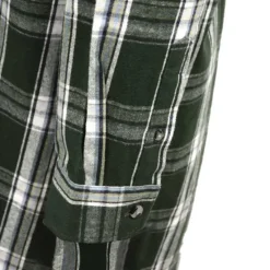 Chemise long pan à carreaux boutons coton flanelle vert M à 5XL*LMA Hot