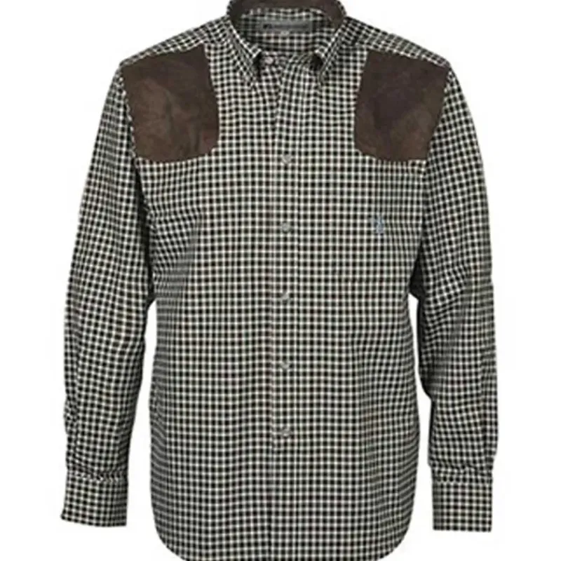 Chemise ® Sologne vert marron*Percussion Hot