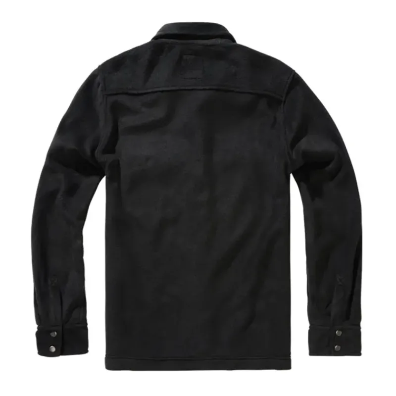 Chemise polaire homme Jeff ® noire - Manches longues*Brandit Sale