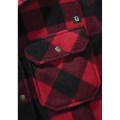 Chemise polaire homme Jeff ® - Rouge et noire - Manches longues*Brandit Online