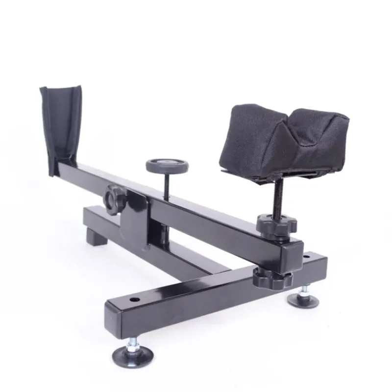 Chevalet de tir anti dérapant réglage nettoyage métal noir 60x30cm* New