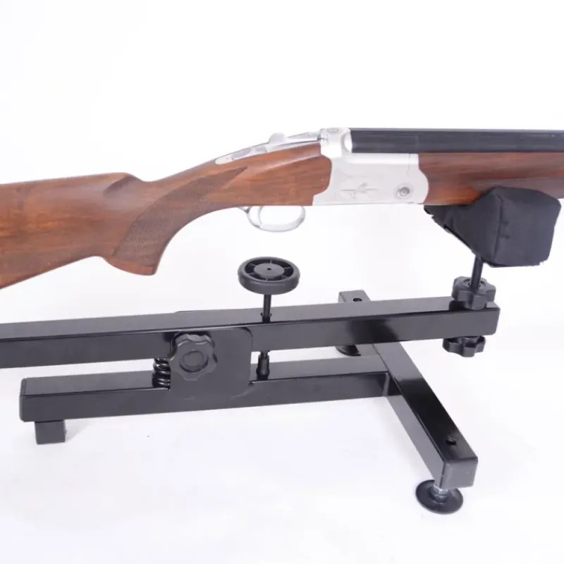 Chevalet de tir anti dérapant réglage nettoyage métal noir 60x30cm* New