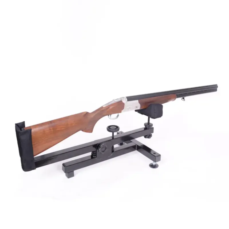 Chevalet de tir anti dérapant réglage nettoyage métal noir 60x30cm* New