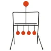 Cible de tir basculante, 5 cibles orange Ø3,8cm et 5cm 25x40cm*