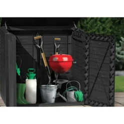 Coffre de jardin avec 2 portes verrouillable 117 x 74 x 110 cm* Best