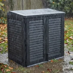 Coffre de jardin avec 2 portes verrouillable 117 x 74 x 110 cm* Best