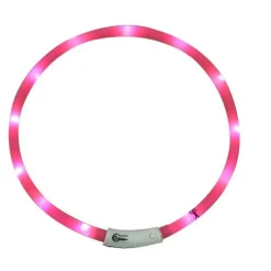 Collier Lumineux Rose Réglable 20-70 cm - Visibilité 500m* Sale