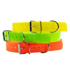 Collier PVC longueur 60 cm largeur 2,5cm 3 couleurs fluo Ajustable* Clearance