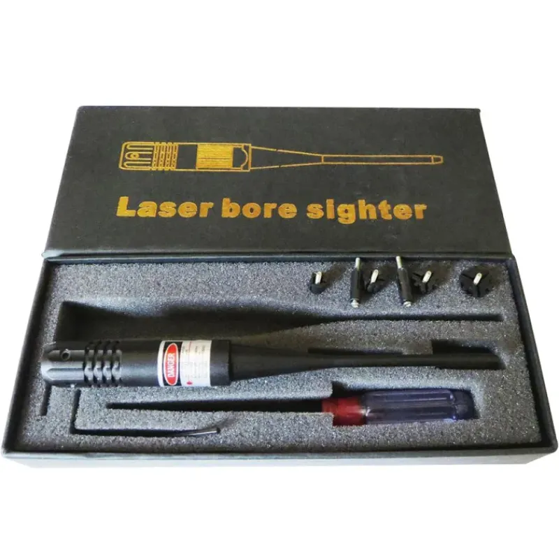 Collimateur laser universel 5 adapatateurs alu noir mat L155 mm*