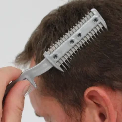 Coupe-cheveux peigne 2 lames rasoir coiffure homme femme* New