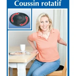 Coussin pivotant sur 360° pour voiture rembourrage haut de gamme* New