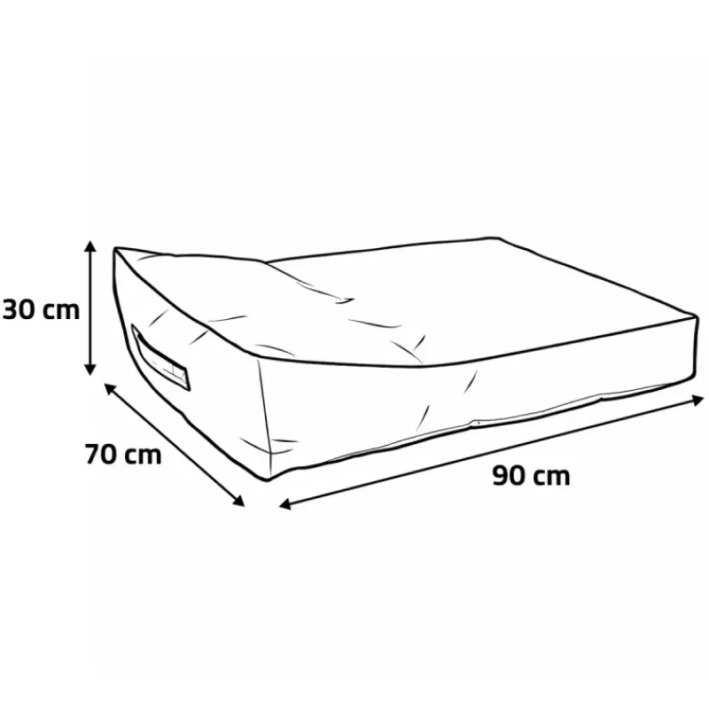 Coussin Sofa Imperméable Antidérapant Noir 600d 90x70x30cm* Online