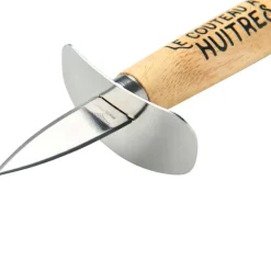 Couteau à huître inox manche bois*Pradel France Best