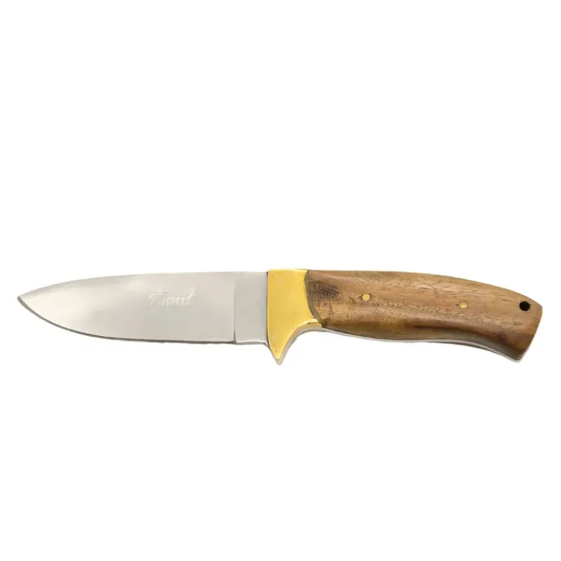 Couteau Aventurier 24 cm inox avec étui cuir – manche bois* Online