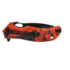 Couteau de chasse pliant lame acier inox 9cm Kamo blaze orange*VERNEY CARRON Discount