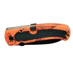 Couteau de chasse pliant Keos 3 Lames 9cm manche camo blaze black*VERNEY CARRON New