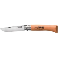 Couteau carbone N°10 lame acier carbone 10cm manche en hêtre*OPINEL Best