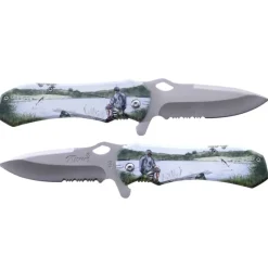 Couteau Tactique 3D Grip Pêcheur Lame Inox 7,9cm Manche Alu 19,4cm* Online