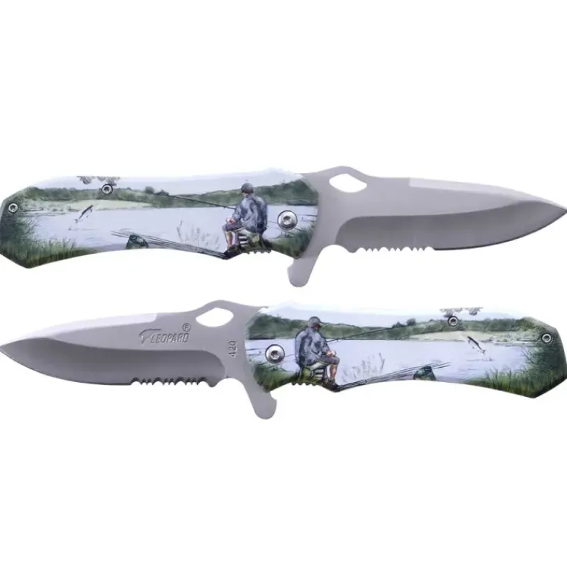 Couteau Tactique 3D Grip Pêcheur Lame Inox 7,9cm Manche Alu 19,4cm* Online