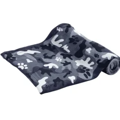 Couverture en fibre polaire grise 100x70 cm* Outlet