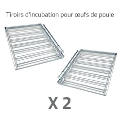 Couveuse + 2 Tiroirs de caille à poule + 1 Tiroir oeufs oie - paon -dinde + 1 Panier d'éclosion*MAINO New